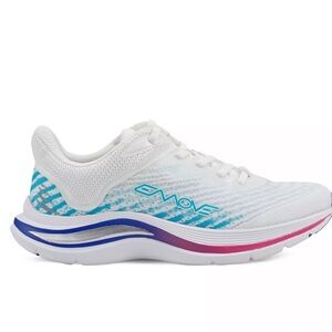 Easy Spirit Women's White and Blue Athletic Shoes